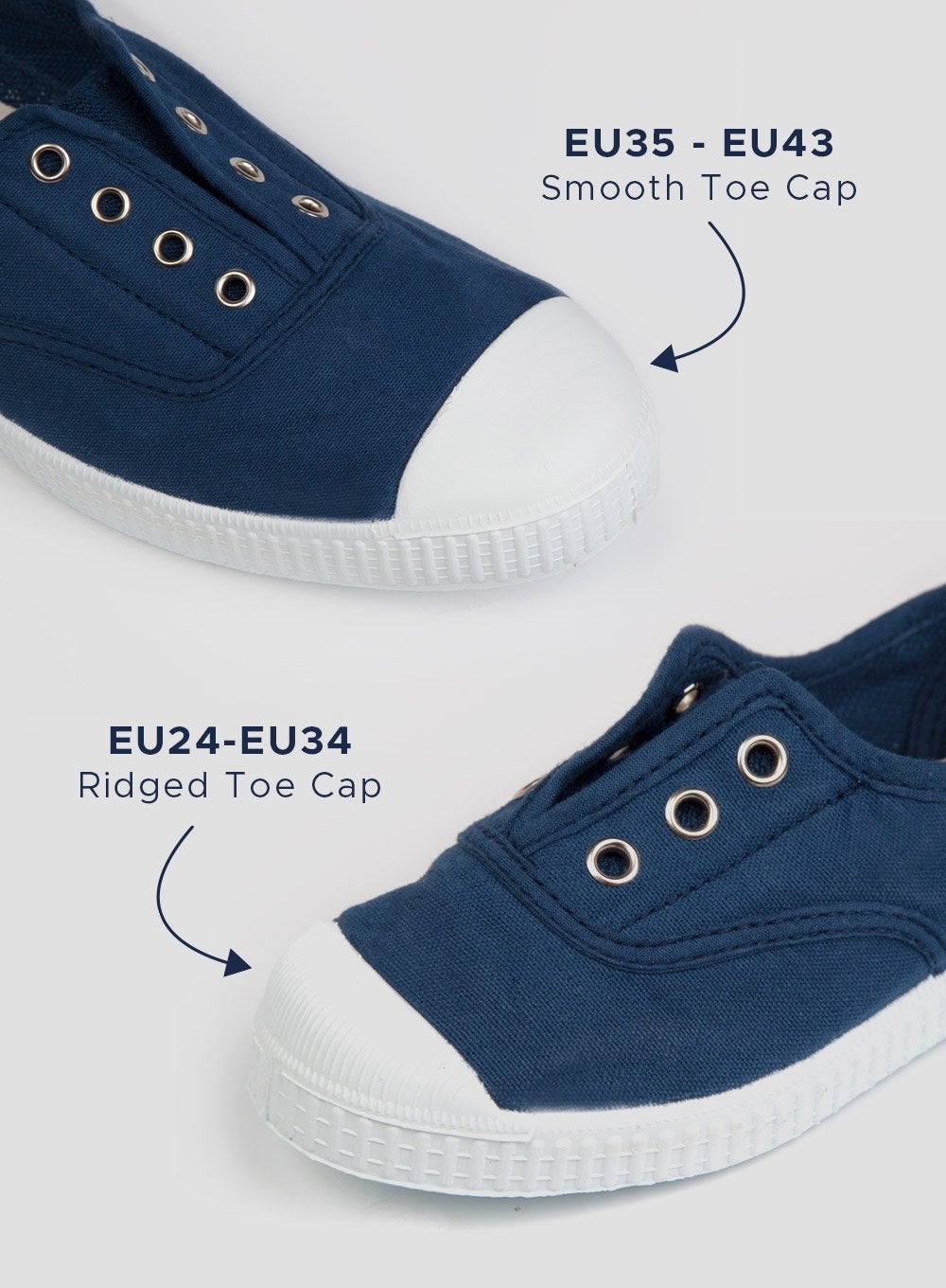 Hampton Canvas Canvas Shoes Hampton Canvas Plum Plimsolls in Steel Blue - Trotters Childrenswear