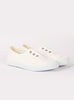 Hampton Canvas Canvas Shoes Hampton Canvas Plum Plimsolls in White