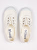 Hampton Canvas Canvas Shoes Hampton Canvas Plum Plimsolls in White - Trotters Childrenswear