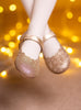 Hampton Classics Party Shoes Hampton Classics Lilly Shoes in Gold Sparkle - Trotters Childrenswear