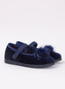 Hampton Classics Party Shoes Hampton Classics Maisie Party Shoes in Navy Velvet - Trotters Childrenswear