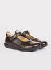 Hampton Classics School Shoes Hampton Classics Emma Wide Fit School Shoes in Brown - Trotters Childrenswear