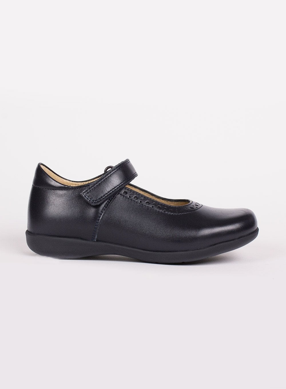 Hampton Classics School Shoes Hampton Classics Emma Wide Fit School Shoes in Navy
