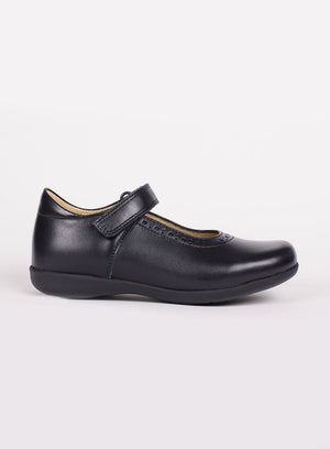 Hampton Classics School Shoes Hampton Classics Emma Wide Fit School Shoes in Navy