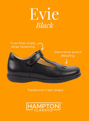 Hampton Classics School Shoes Hampton Classics Evie School Shoes in Black