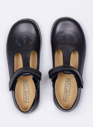 Hampton Classics School Shoes Hampton Classics Evie School Shoes in Navy - Trotters Childrenswear