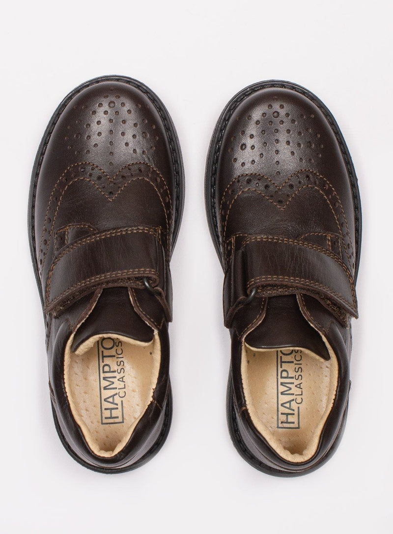 Hampton Classics School Shoes Hampton Classics Gregory School Shoes in Brown