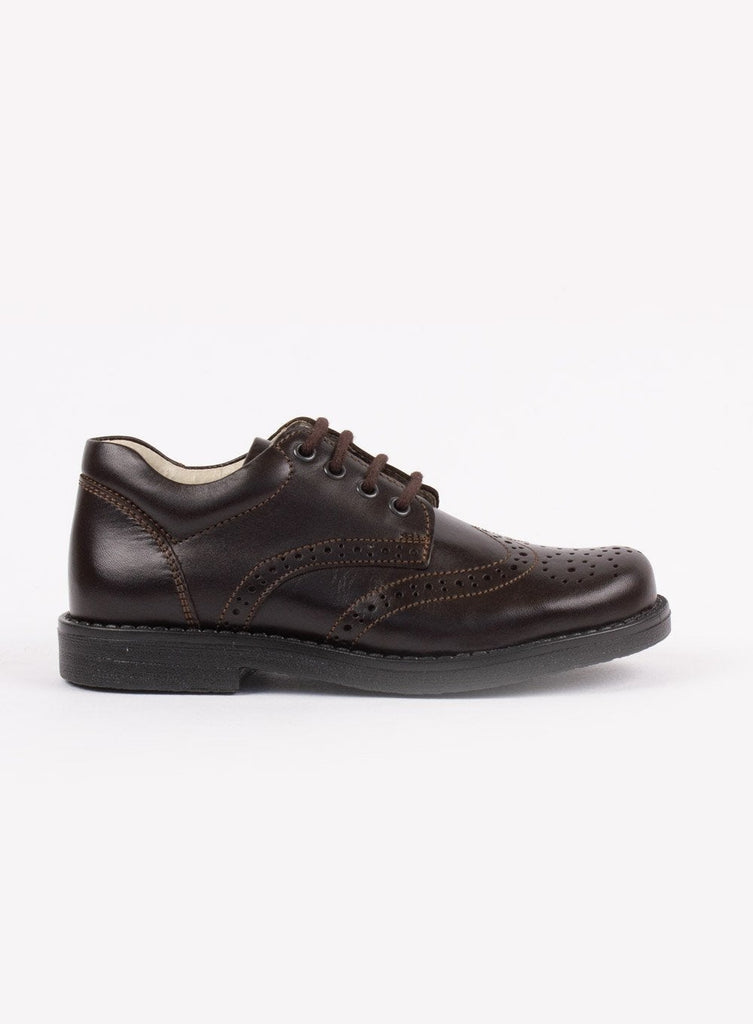 Hampton Classics Hamish School Shoes in Brown | Trotters