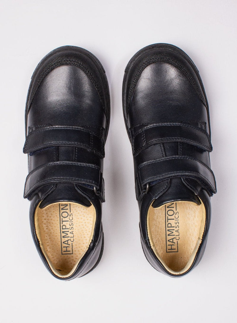 Hampton Classics School Shoes Hampton Classics Jack School Shoes in Black - Trotters Childrenswear