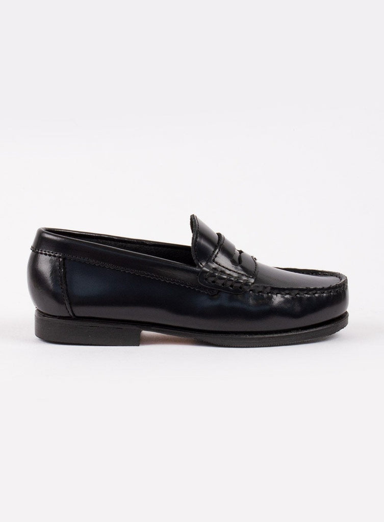 Hampton Classics School Shoes Hampton Classics Penny Loafer in Black - Trotters Childrenswear