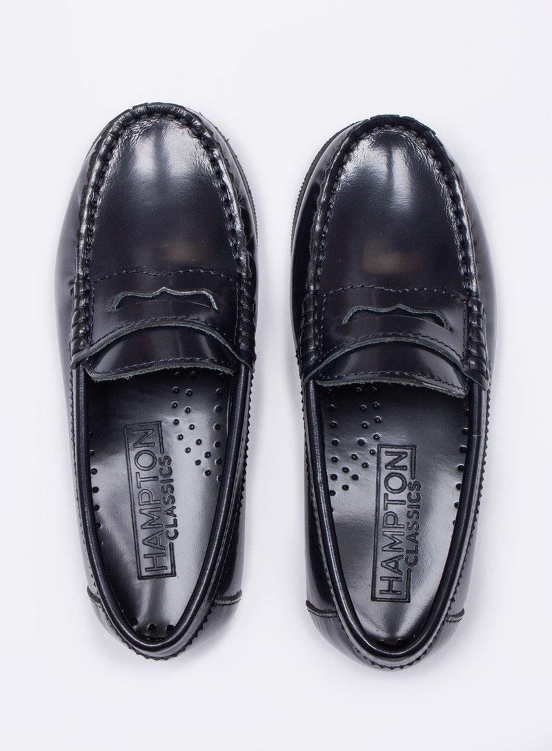 Hampton Classics School Shoes Hampton Classics Penny Loafer in Navy