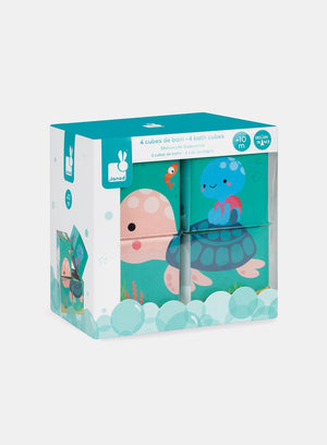 Janod Toy 4 Bath Cubes
