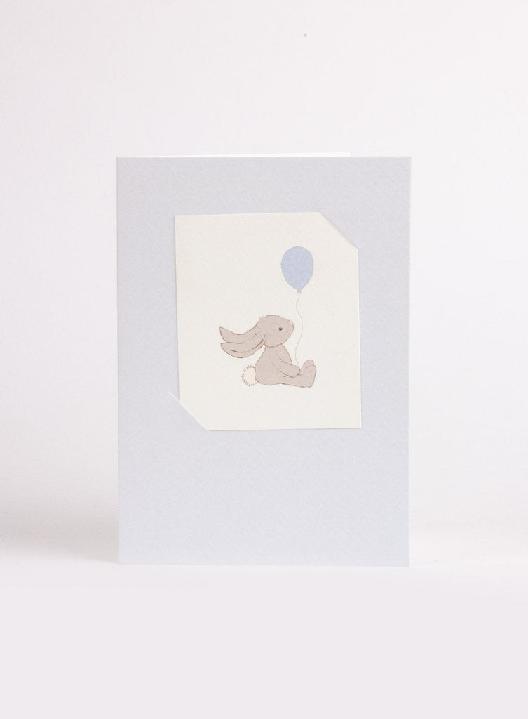 Jellycat Card Jellycat Bashful Bunny Card in Blue - Trotters Childrenswear