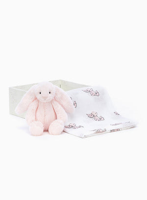 Jellycat Toy Jellycat Bashful Bunny Gift Set in Pink