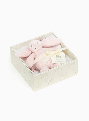 Jellycat Toy Jellycat Bashful Bunny Gift Set in Pink