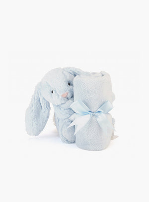 Jellycat Toy Jellycat Bashful Bunny Soother Blanket in Blue