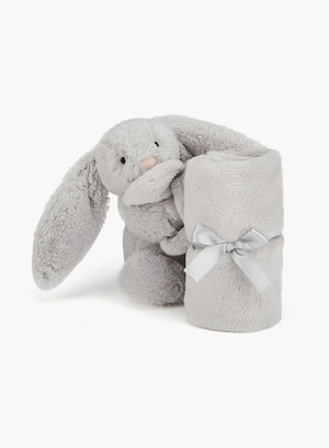 Jellycat Toy Jellycat Bashful Bunny Soother Blanket in Silver