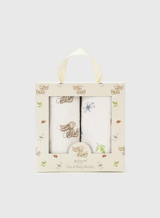Jellycat Toy Jellycat Bunny Muslins in Beige
