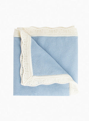 Lapinou Blanket Cashmere Blanket in Blue