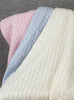 Lapinou Blanket Little Pointelle Blanket in Pale Blue
