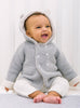 Lapinou Coat Little Teddy Coat in Grey Marl - Trotters Childrenswear