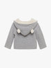 Lapinou Coat Little Teddy Coat in Grey Marl