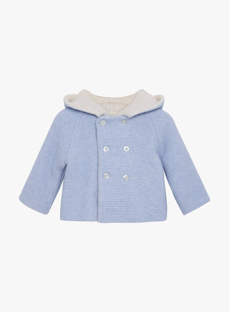 Lapinou Coat Little Teddy Coat in Pale Blue