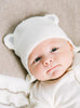 Lapinou Hat Little Teddy Hat in White - Trotters Childrenswear
