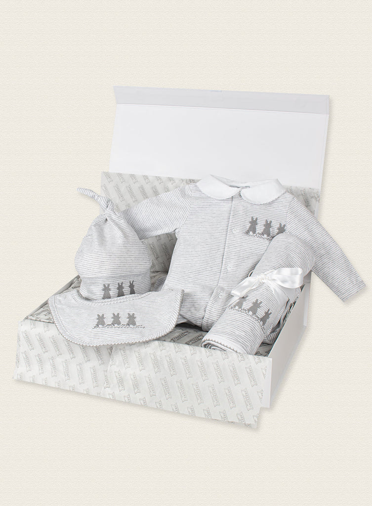 Lapinou Set Little Grey Bunny Gift Set