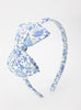 Lily Rose Alice Bands Big Bow Alice Band in Blue Danjo