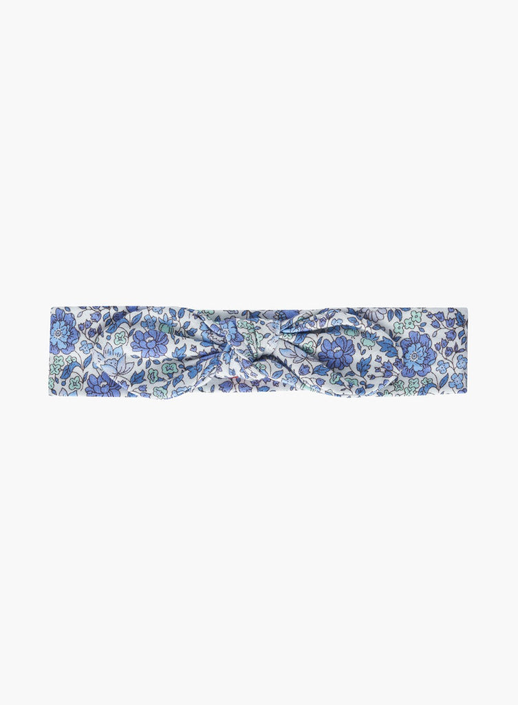 Lily Rose Alice Bands Jersey Bow Headband in Blue Danjo