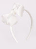 Lily Rose Alice Bands Pretty Big Bow Alice Band in Off White