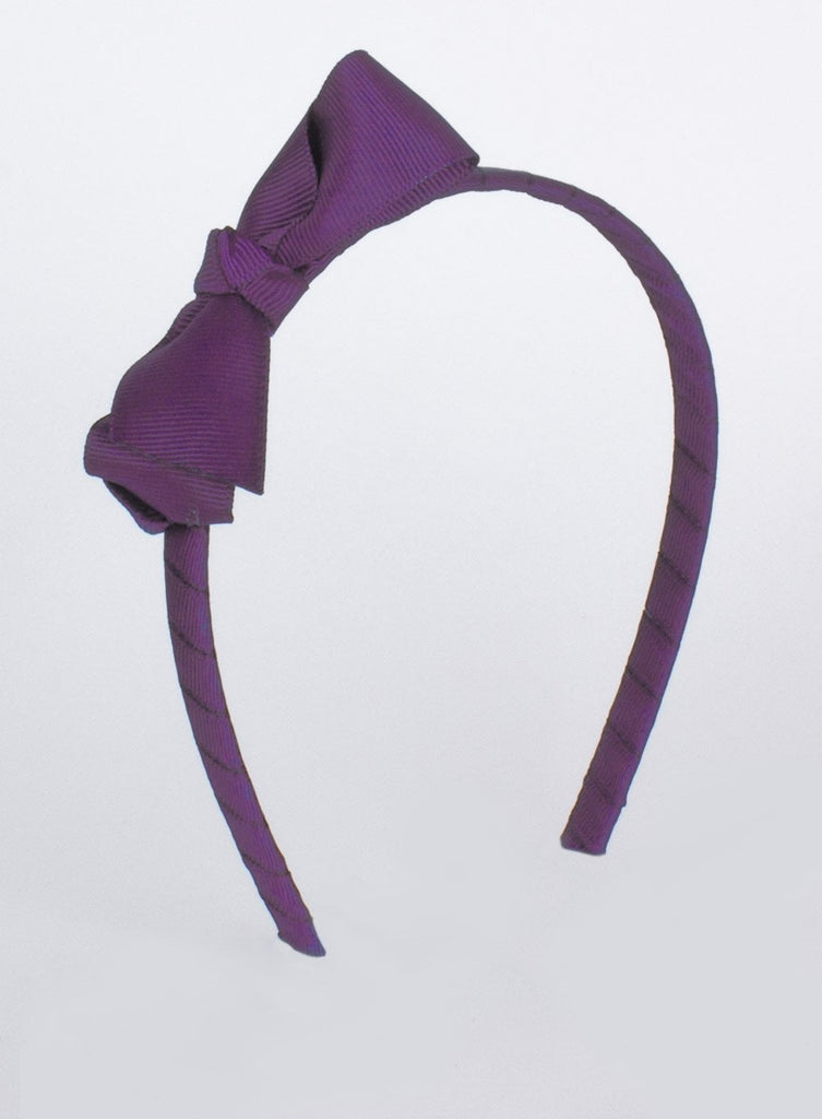 Lily Rose Alice Bands Pretty Bow Alice Band in Amethyst