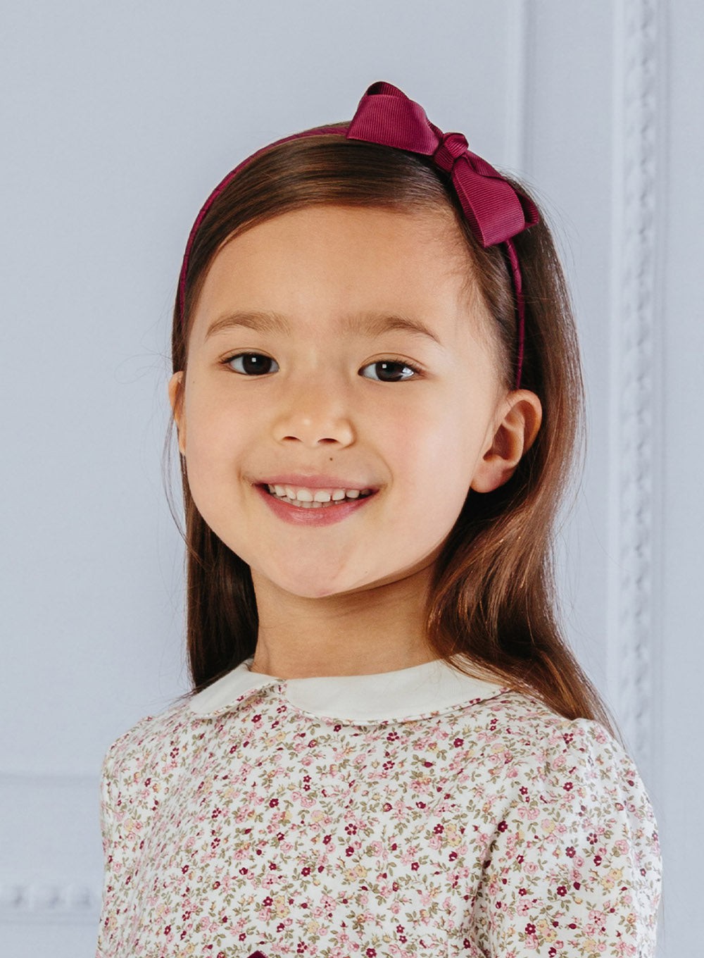 Lily Rose Alice Bands Pretty Bow Alice Band in Claret