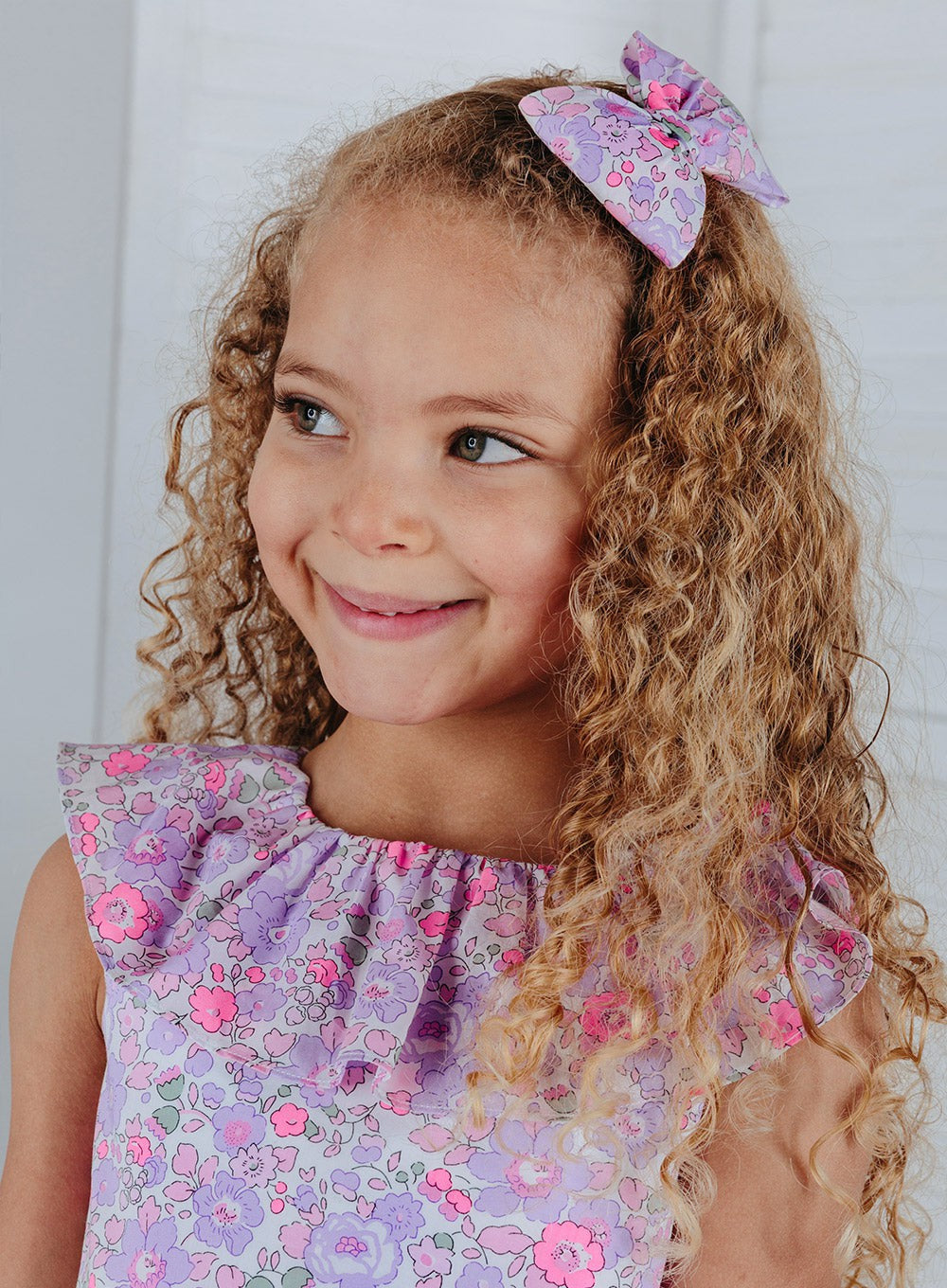 Lily Rose Clip Bow Hair Clip in Lilac Betsy