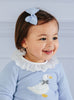 Lily Rose Clip Extra Large Bow Hair Clip in Bluebell
