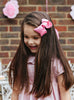 Lily Rose Clip Extra Large Bow Hair Clip in Dusky Pink