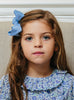 Lily Rose Clip Extra Large Bow Hair Clip in French Blue