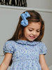 Lily Rose Clip Extra Large Bow Hair Clip in French Blue