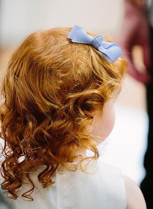 Lily Rose Clip Large Bow Hair Clip in French Blue - Trotters Childrenswear