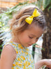 Lily Rose Clip Large Bow Hair Clip in Lemon - Trotters Childrenswear