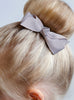 Lily Rose Clip Large Bow Hair Clip in Silver - Trotters Childrenswear