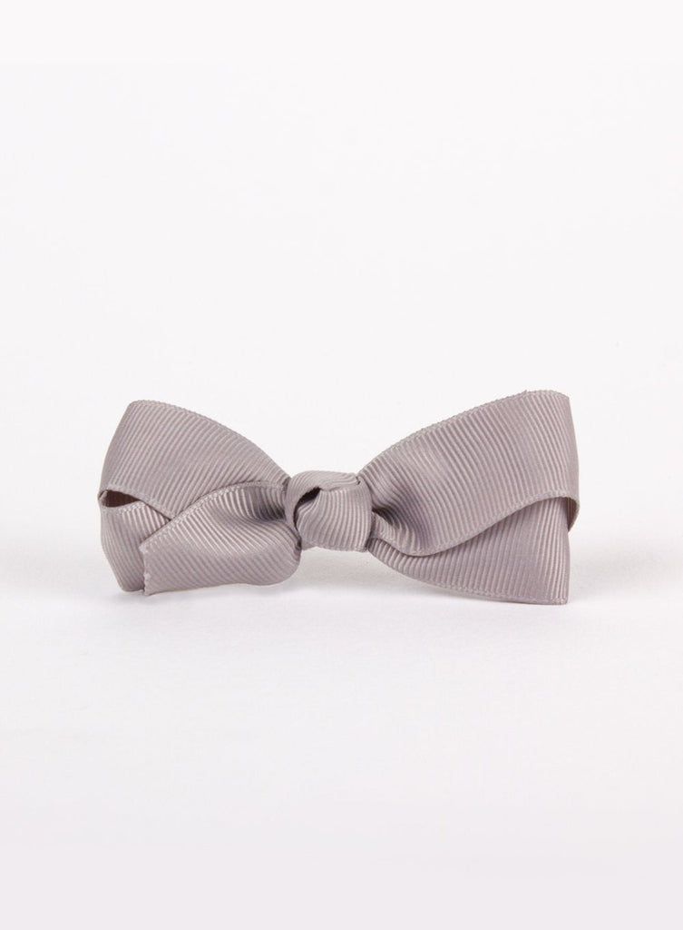 Lily Rose Clip Large Bow Hair Clip in Silver - Trotters Childrenswear
