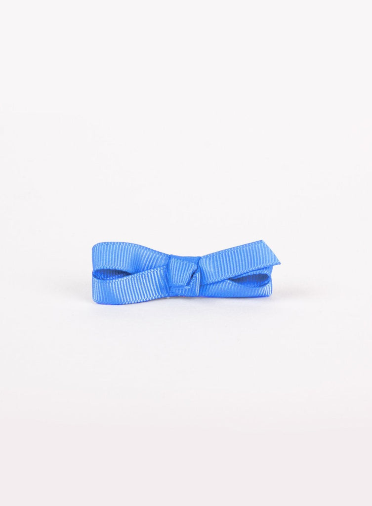 Lily Rose Clip Small Bow Hair Clip in Mid-Blue - Trotters Childrenswear