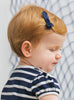 Lily Rose Clip Small Bow Hair Clip in Navy - Trotters Childrenswear