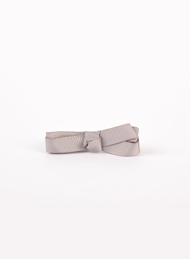 Lily Rose Clip Small Bow Hair Clip in Silver