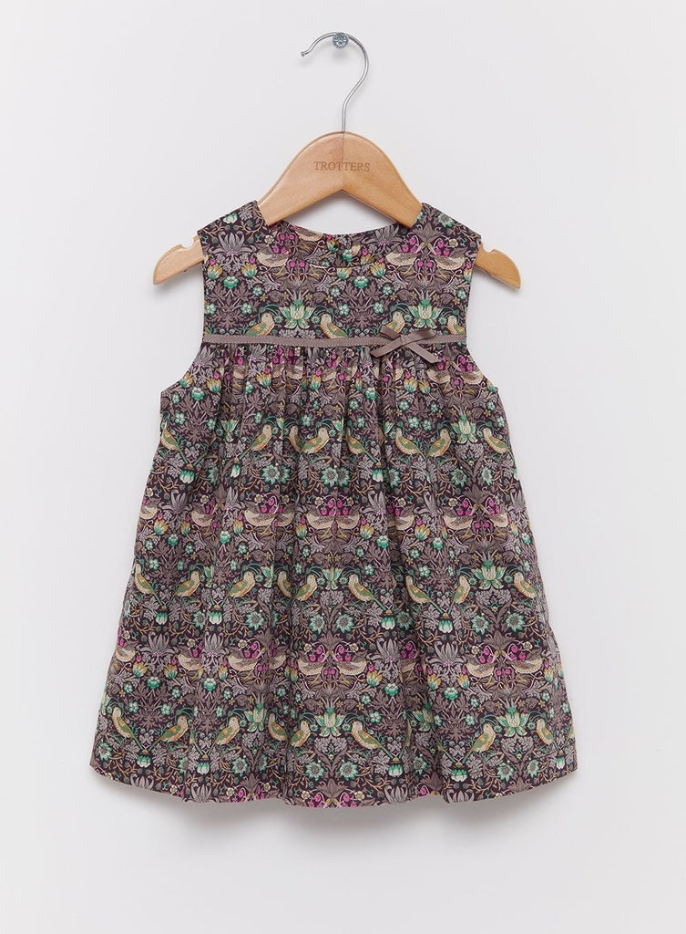 Lily Rose Dress Little Strawberry Thief Pinafore