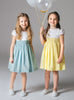 Lily Rose Dress Rose Hand Smocked Dress in Sea Blue - Trotters Childrenswear