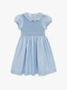 Lily Rose Dress Willow Rose Hand Smocked Dress in Cornflower Blue