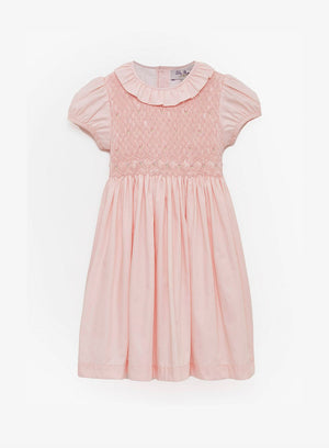 Lily Rose Dress Willow Rose Hand Smocked Dress in Pink